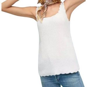 Ivory Anthropologie Top